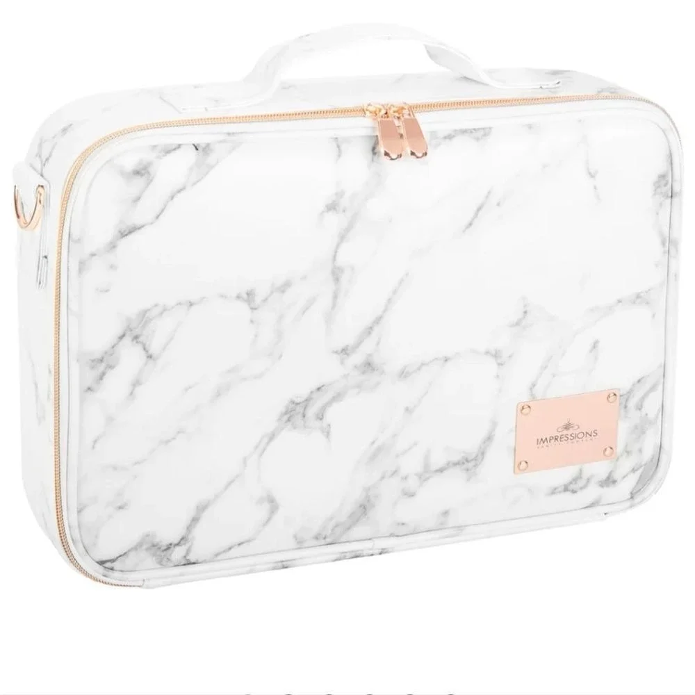 Impressions‎ C'Est La Vie Cosmetic Carry Case w/Adjustable Dividers